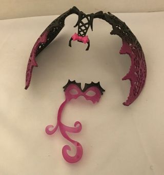 Monster High Doll Draculaura Ghouls Rule Replacement Masquerade Mask Wings