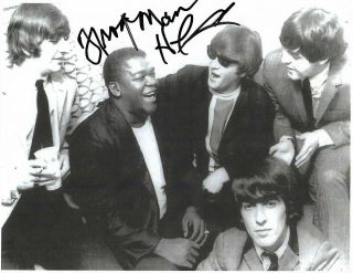 Clarence Frogman Henry With " The Beatles " Signed 8x11 Glossy With/coa/rare - Shot