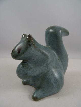 Blue Mountain Pottery Slate Glaze Squirrel Figurine Canadian Pottery