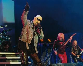 Gfa Judas Priest Rock Star Rob Halford Signed 8x10 Photo Proof Ej3