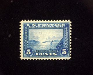 Hs&c: Scott 399 Mnh 5 Cent Panama Pacific.  F Us Stamp