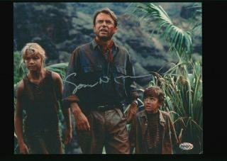 Sam Neill " Jurassic Park " Hand Signed 8x10 Autographed Photo With Coasa