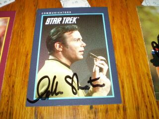 William Shatner Autographed 1991 Impel Star Trek Signed Card 89