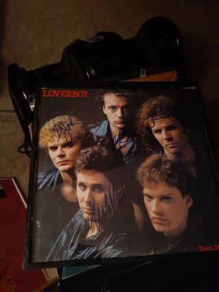 Autographed Loverboy Keep It Up Hand Signed By All 4 Members Cover Only