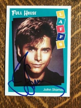 John Stamos Full House Muppet Babies Autographed Signed 1991 Impel Card 3
