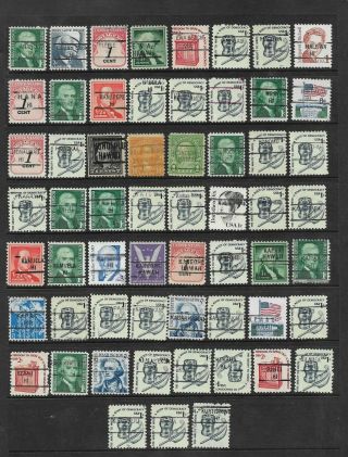 Hi Precancels: Town & Type Collection; 102 Different Hawaii Types