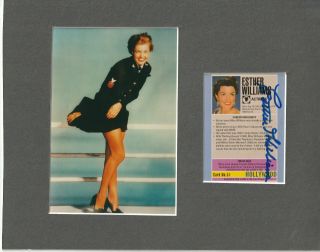 Esther Williams Signed photo 8x10 SAG20 Choice of 3 Different 3