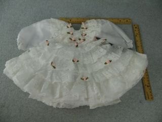 Doll Clothes Clothing White Lacy Dress & Pantaloons For 16 " To 23 " Doll