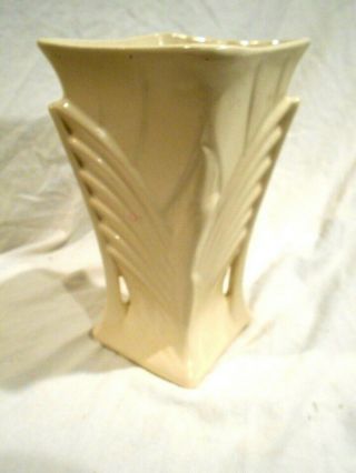 Mccoy Winged Art Deco 9 " White Vase