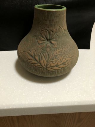 Vintage Red Wing Pottery Flower Vase