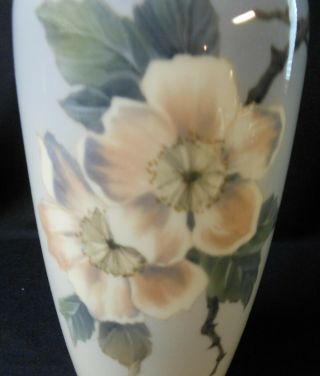 Royal Copenhagen Hand Painted Porcelain Floral Vase 3