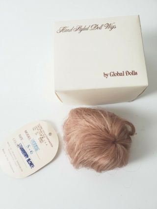 Global Dolls Hand Styled Doll Wigs Robbie Size 5 - 6 Color Strawberry Blonde