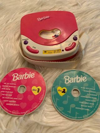 Barbie For Girls Pretend Cd Player (1998) Mattel Be - 150 Ltd Htf Toy B8