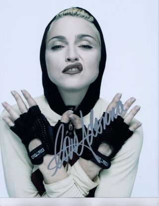 Madonna - Stunning Autographed Photo With