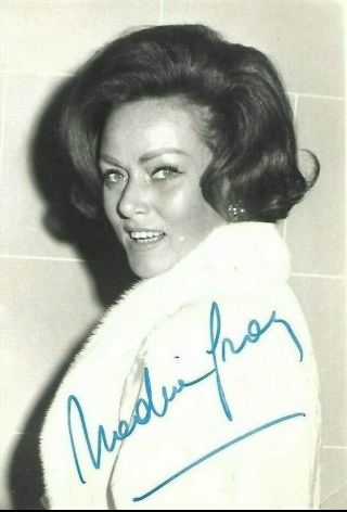 Nadia Gray Vintage Signed Photo Actress