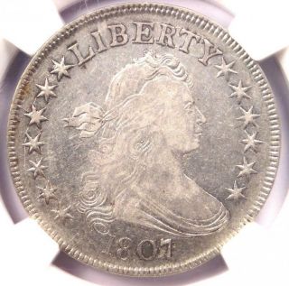 1807 Draped Bust Half Dollar 50c - Ngc Vf Details - Rare Certified Coin
