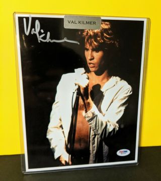 Val Kilmer Signed The Doors Jim Morrison Photo Psa/dna Authenticated