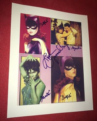 Authentic Autograph Yvonne Craig Signed 8x10 Printed Photo Batgirl,  Marta,  Azalea