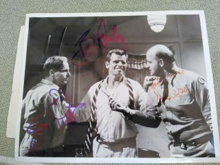 Peter Boyle Signed Photo Bill Divine & Joe Pantoliano Signed Loa Columbia Pictur