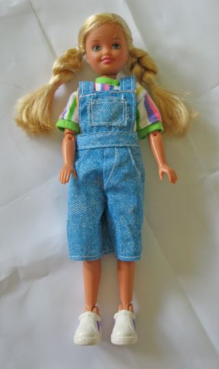 1991 Mattel Awesome Skateboard Stacie Doll Sister Of Barbie Very Articulated
