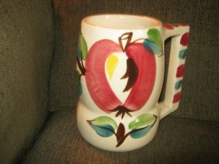 Mug,  Beer,  Purinton Pottery,  Apple Pattern, .