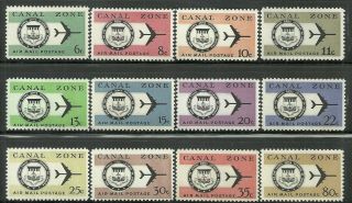 U.  S.  Possession Canal Zone Airmail Stamp Scott C42/c53 - Mnh Issues - Set 11