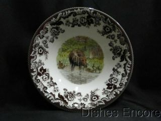 Spode Woodland Majestic Moose,  England: Ascot Cereal / Soup Bowl (s),  8 ",  Box