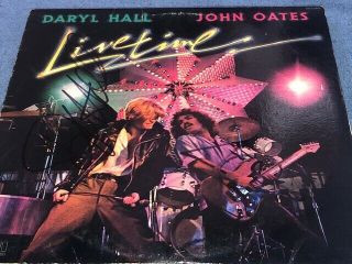 Daryl Hall & John Oates Autographed Signed Live Time Album Lp