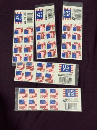 100 Usps Us Flag Forever Stamps