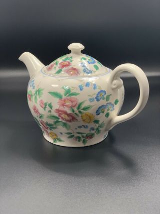 Laura Ashley Hazelbury Teapot Staffordshire England Floral