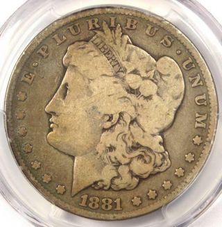 1881 - Cc Morgan Silver Dollar $1 - Certified Pcgs Vg8 - Rare Carson City Coin