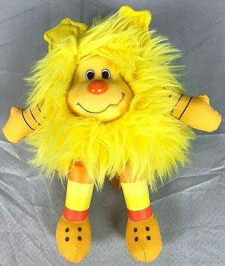 Rainbow Brite Yellow Sprite Doll 7 " Stuffed Animal Plush Furry Just Play