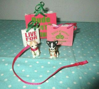 2004 Juicy Couture Barbie Chihuahua Dogs Shopping Bags Accessories Model Muse