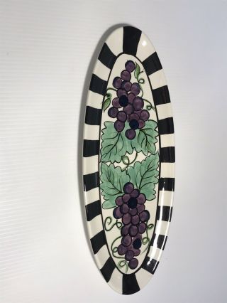 Vintage Vicki Carroll Design Grape Platter