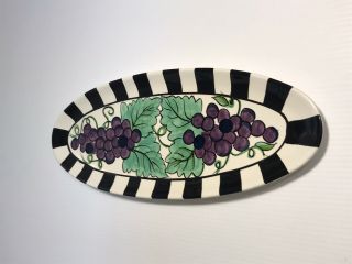 Vintage Vicki Carroll Design Grape Platter 2