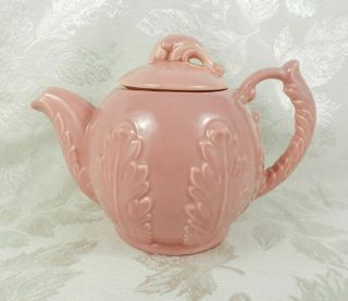 Vintage Red Wing Pottery Teapot 259 Pink Usa