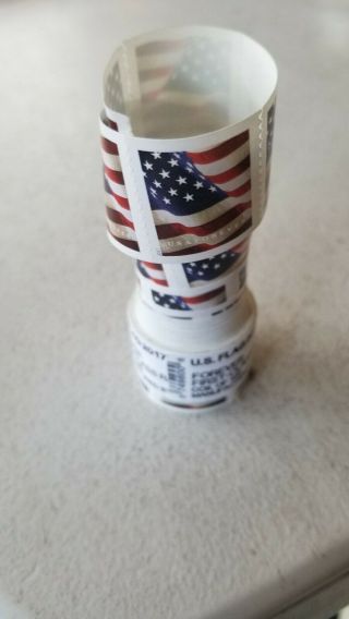 Usps First Class Forever Us Flag Postage Stamps Roll Of 100 Stamps