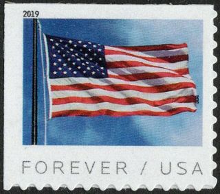 Usps 2019 Us Flag Forever Stamps Us First Class Postage 100 Count
