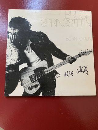 Max Weinberg Autographed Born To Run Album Bruce Springsteen E Street Band Drums