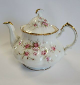 Paragon Victoriana Rose Teapot & Lid Gold Trim Vintage