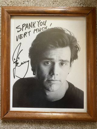 Jim Carrey Autographed 8x10 Framed Picture