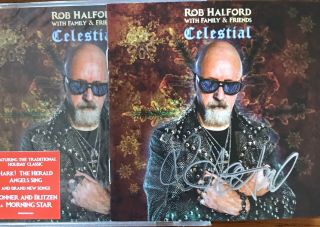 Rob Halford Celestial Signed,  Autographed Booklet With Cd Judas Priest