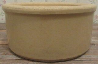 Vintage RRP CO Roseville Ohio Pottery U.  S.  A.  250 Beige Stoneware Dog Bowl 2
