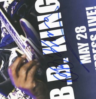 B.  B.  King autographed gig poster 2