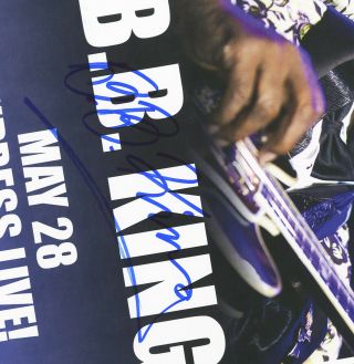 B.  B.  King autographed gig poster 3