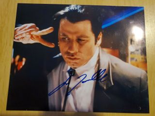 John Travolta Actor Pulp Fiction Vincent Vega Signed Autographed Photo With