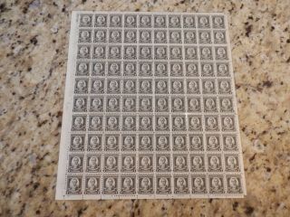 One Sheet - 100 Scott 712 - 7 Cent Washington Bicentennial By John Trumbull Vfmnh