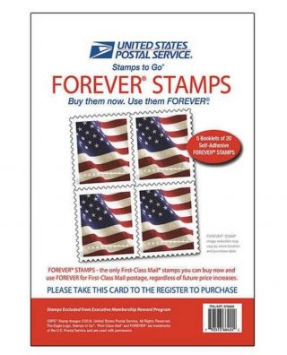 Us American Flag Forever Stamps 2018 Usps Us First Class Postage 120 Stamps