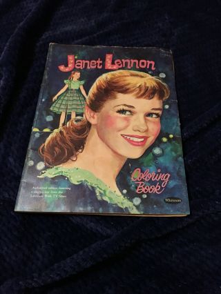 Vintage 1961 Janet Lennon Coloring Book