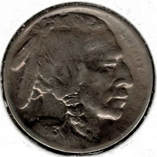 1913 S Indian Head (buffalo) 5 Cent Nickel (type 2) - Au